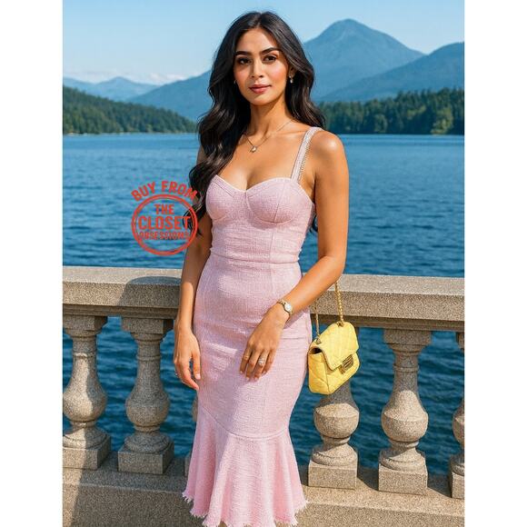 RARE!!! ZARA BLOGGER FAVE!!! Frayed Hem Midi Dress NWT - Picture 5 of 16